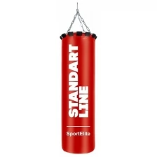 Мешок боксерский SportElite Standart line, 120 см, d 34, 45 кг, красный